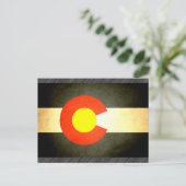 Sun gekust Colorado Flag Briefkaart (Staand voorkant)