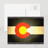 Sun gekust Colorado Flag Briefkaart (Voorkant / Achterkant)