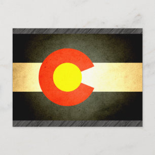 Sun gekust Colorado Flag Briefkaart