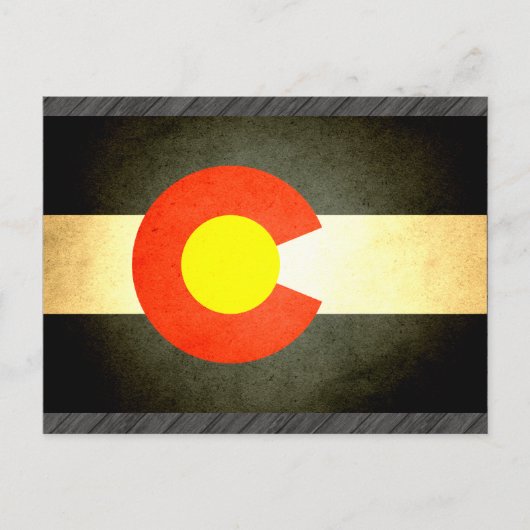 Sun gekust Colorado Flag Briefkaart (Voorkant)