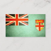 Sun gekust Fiji Flag Visitekaartje (Achterkant)