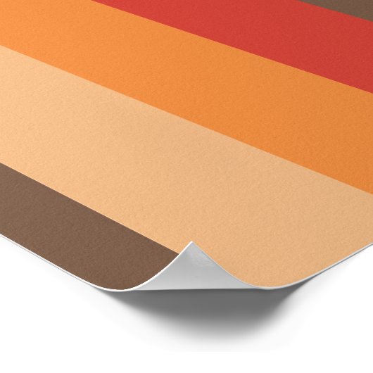 Sun gekust Stripe Pattern-Poster Poster (Hoek)