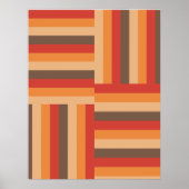 Sun gekust Stripe Pattern-Poster Poster (Voorkant)