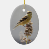 Sun Gilded Goldfinch Keramisch Ornament (Voorkant)