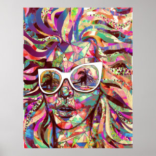 "Sun Glasses in a Summer Sun"-poster Poster