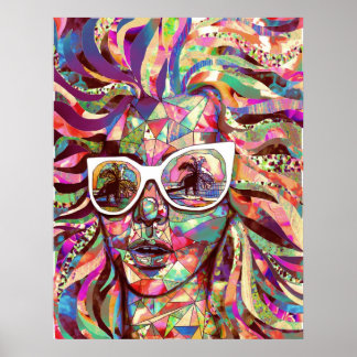 "Sun Glasses in a Summer Sun"-poster Poster