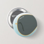 Sun Glasses Ronde Button 5,7 Cm (Voorkant /achterkant)