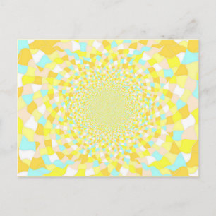 Sun Glint Water BeDazzle Art Briefkaart Blue/Gold