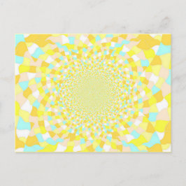 Sun Glint Water BeDazzle Art Briefkaart Blue/Gold