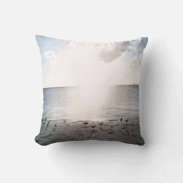 Sun Glory aan het strand Kussen (Voorkant)