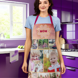 Sun Glow Pink Fade Moms Schort Fotocollage