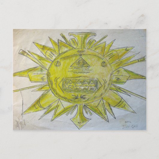 Sun God Briefkaart (Voorkant)
