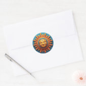 Sun God Ronde Sticker (Envelop)