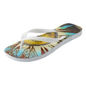 Sun God Sun face zomerslippers Teenslippers (Schuin)