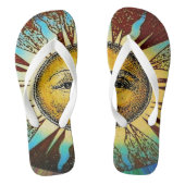 Sun God Sun face zomerslippers Teenslippers (Voetbed)