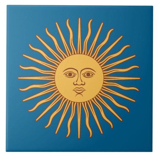 Sun God Symbol Tegeltje (Voorkant)