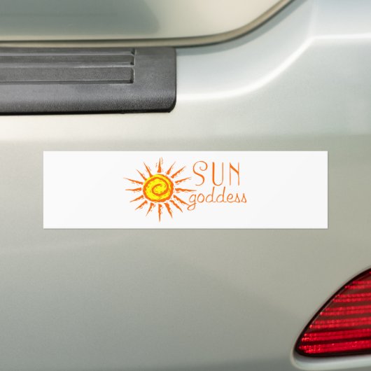 Sun Goddess Bumpersticker (Op auto)