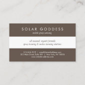 Sun Goddess Meisje Logo Spray Tanning Loyaliteit Klantenkaartje (Achterkant)