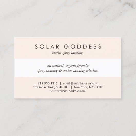 Sun Goddess Meisje Logo Spray Tanning Pink Loyalty (Achterkant)