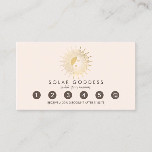 Sun Goddess Meisje Logo Spray Tanning Pink Loyalty (Voorkant)