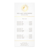 Sun Goddess Meisje Logo Spray Tanning Salon Reclamekaart (Voorkant)