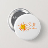 Sun Goddess Ronde Button 5,7 Cm (Voorkant /achterkant)