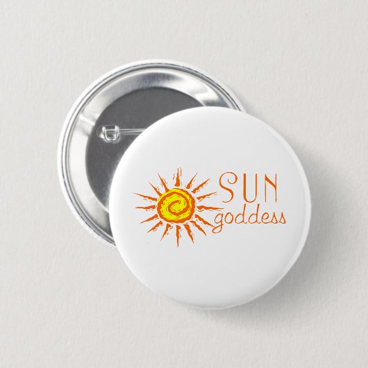 Sun Goddess Ronde Button 5,7 Cm (Voorkant /achterkant)