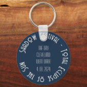 Sun Goddess Total Solar Eclipse Tekst toevoegen Ev Sleutelhanger (Achterkant)