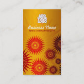 Sun Gold met Logo Verticaal Visitekaartje (Achterkant)