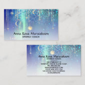 *~* Sun Gold Stars Sparkle Moon Celestial Rainbow Visitekaartje (Voorkant / Achterkant)