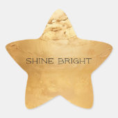 Sun Gold Ster Sticker (Voorkant)