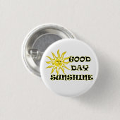 Sun Good Day Sunshine Button (Voorkant /achterkant)