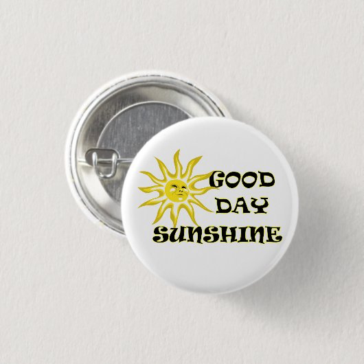 Sun Good Day Sunshine Button (Voorkant /achterkant)