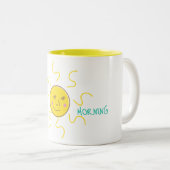 Sun Good Morning  Tweekleurige Koffiemok (Voorkant rechts)
