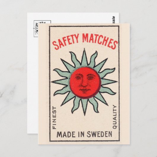  Sun grafisch Briefkaart (Voorkant / Achterkant)