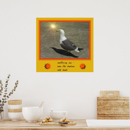Sun Haiku Art Print (Keuken)