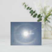 Sun Halo Condensation Trail Briefkaart (Staand voorkant)