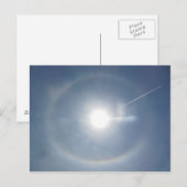 Sun Halo Condensation Trail Briefkaart (Voorkant / Achterkant)