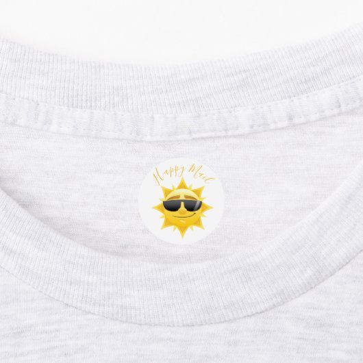 Sun Happy Mail Baby shower Labels (Aangebracht)