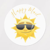 Sun Happy Mail Baby shower Labels (Design 1)