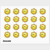 Sun Happy Sun Ronde Sticker (Vel)