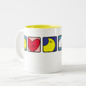 Sun Heart Moon Cloud Star Flower Mok (Voorkant links)