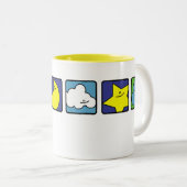 Sun Heart Moon Cloud Star Flower Mok (Voorkant rechts)