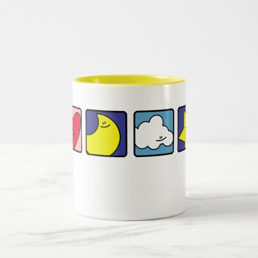 Sun Heart Moon Cloud Star Flower Mok (Center)