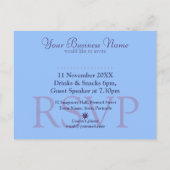 Sun Hills Business Workshop Uitnodiging sjabloon (Achterkant)