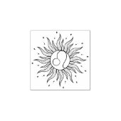 Sun Horoscope Leo Rubberstempel (Afrduk)