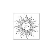 Sun Horoscope Leo Sign Rubberstempel (Afrduk)
