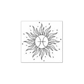 Sun Horoscope Pisces | Zodiac Rubberstempel (Afrduk)