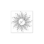 Sun Horoscope Sagittarius Rubberstempel (Afrduk)