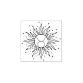 Sun Horoscope Taurus Rubberstempel (Afrduk)